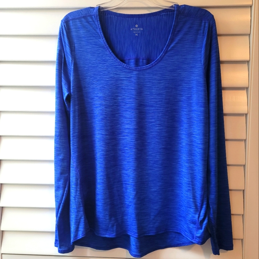 Athleta Chi long sleeve, Royal blue, size XL top